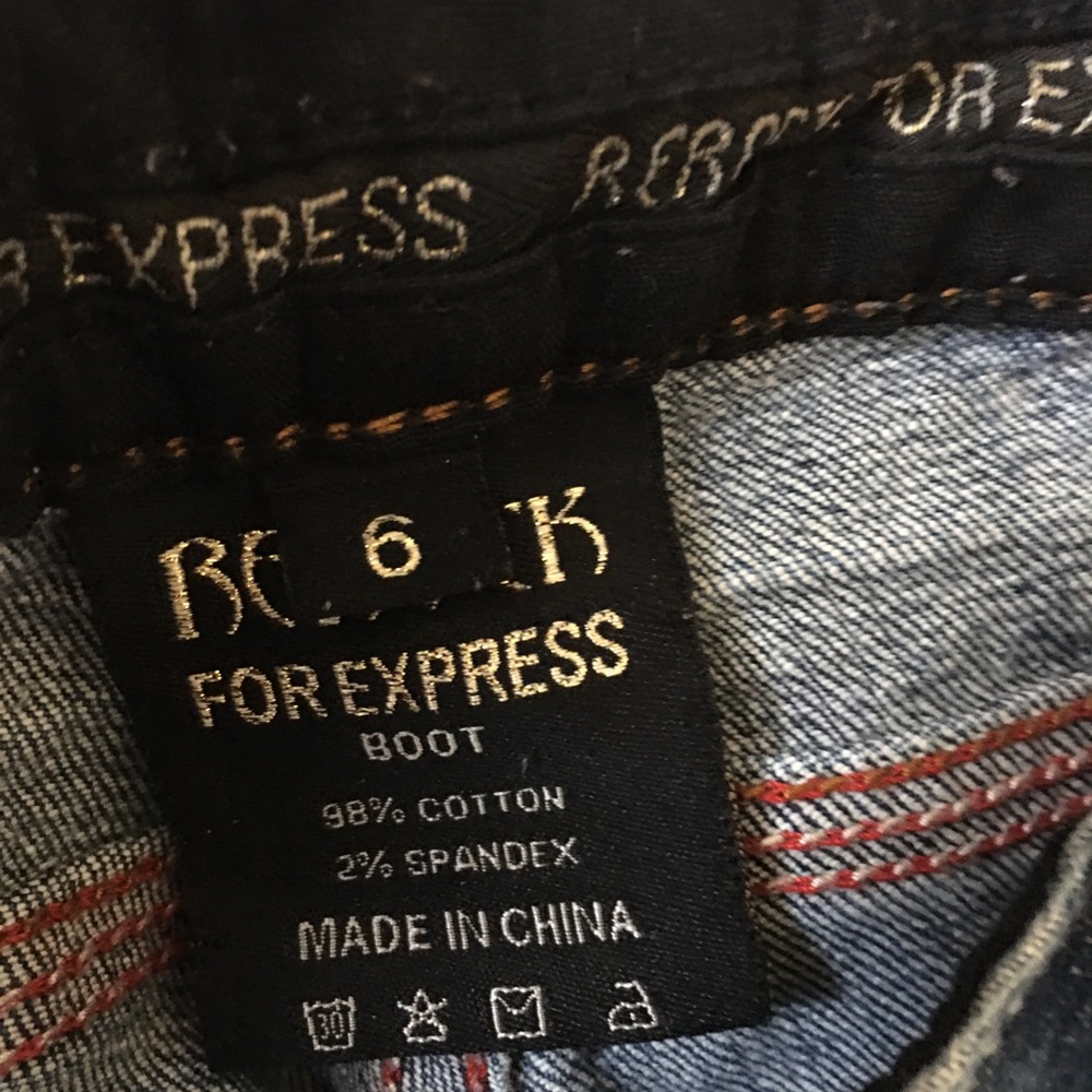 Rerock For Express Boot Cut Stonewashed Jeans - image 5